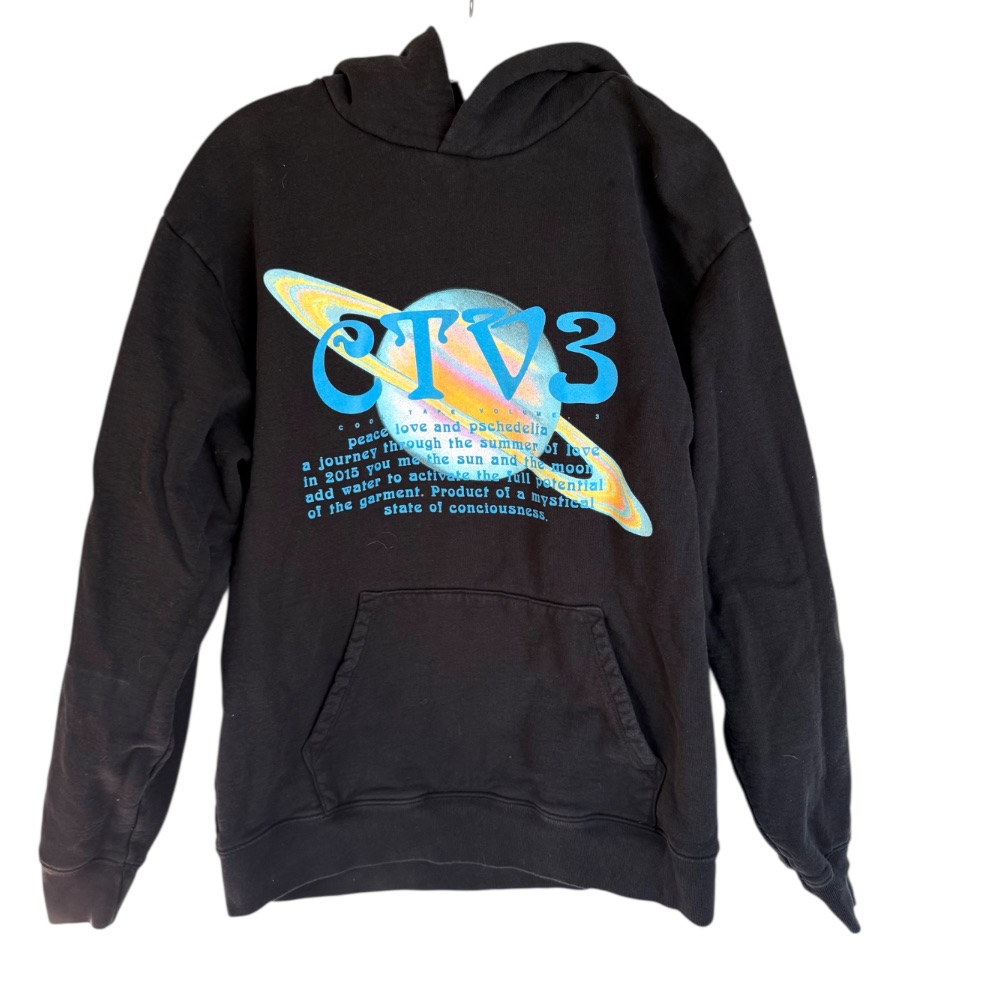 Jaden Smith Ctv3 Trippers Hoodie Black Graphic Streetwear Mens L Msftsrep